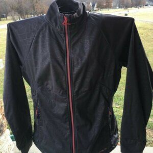 Womens Cabela's Fleece Jacket 4MOST Water Repellent Granite Black Embossed LARGE